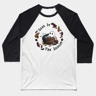 Soak in the Season, Autumn Baseball T-Shirt